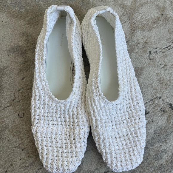 THE ROW WHITE CROCHET FLATS - Picture 6 of 6